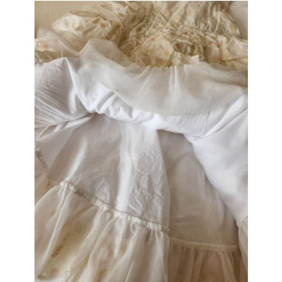 Jottum formal dress + matching purse Size 7 layers cinching ruffles tulle flower - Picture 11 of 12